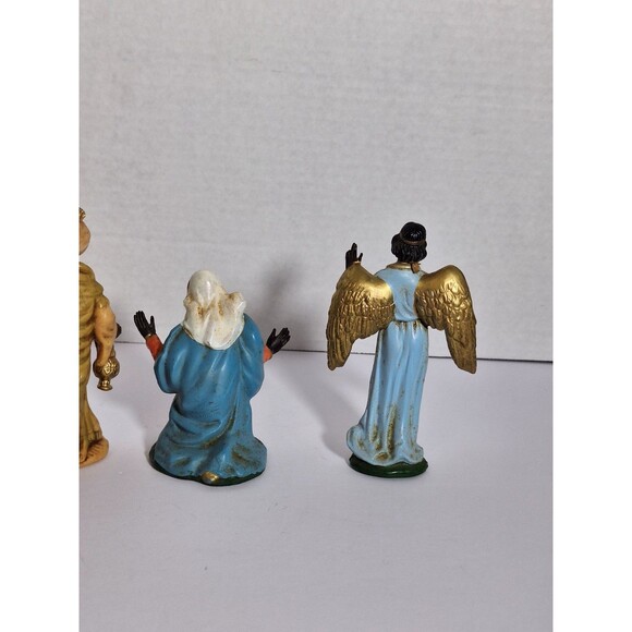 "Lot of 4" Western Germany 6" Nativity Figurines Ceramic Vintage Christmas Decor - Picture 5 of 11